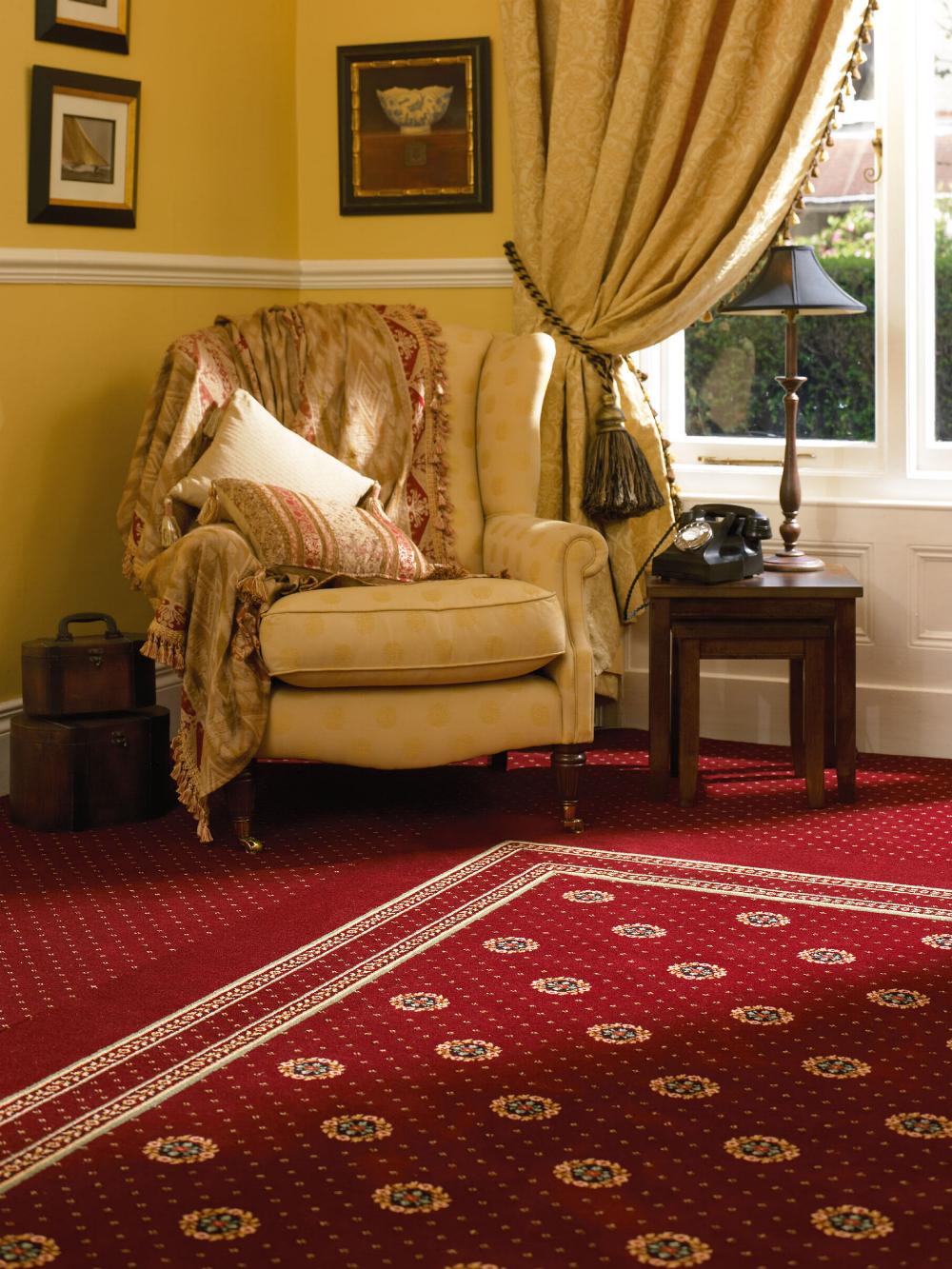 Ulster Carpets Sheriden Bordeaux Cameo 22/2614